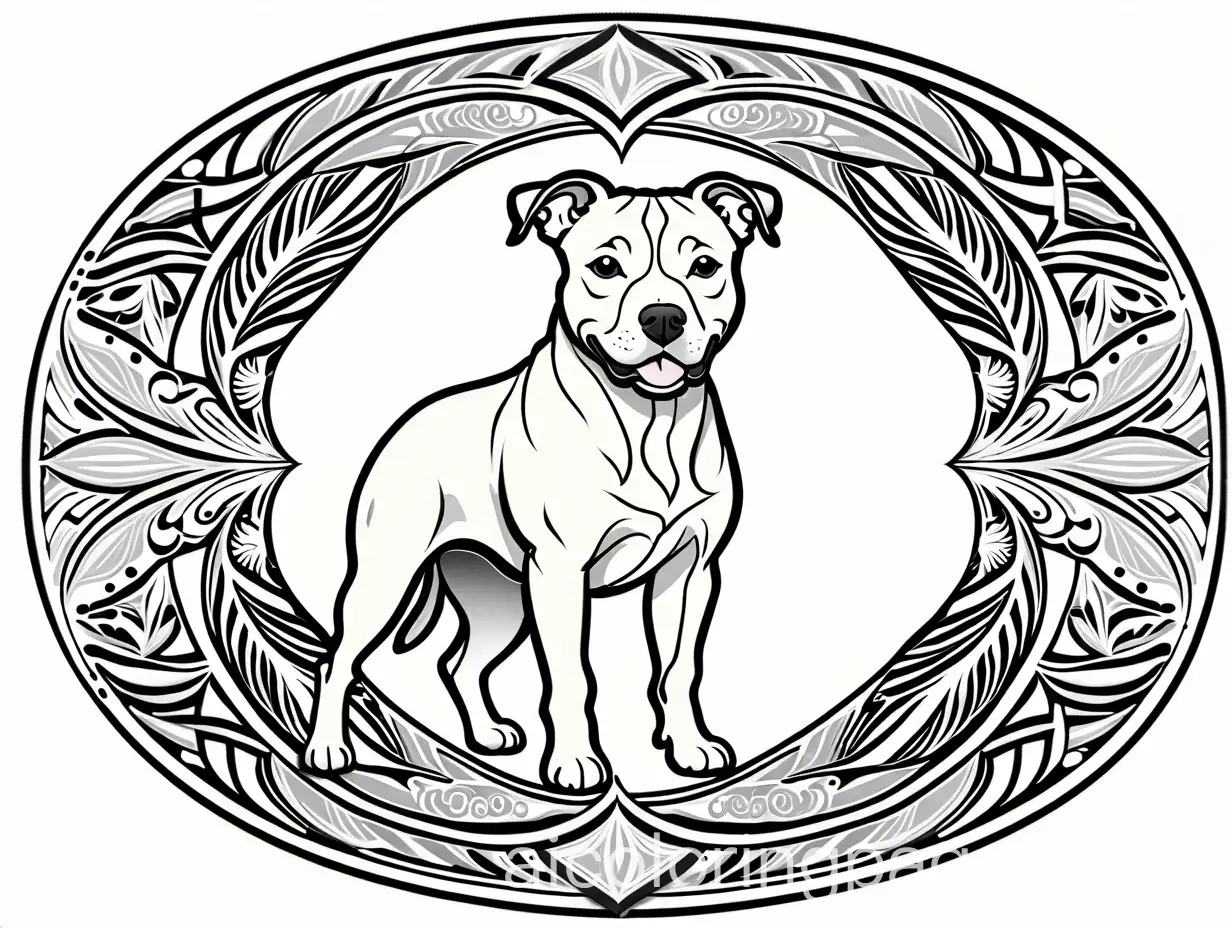 Happy-Pitbull-in-a-Geometric-Mandala-with-Leafy-Vines