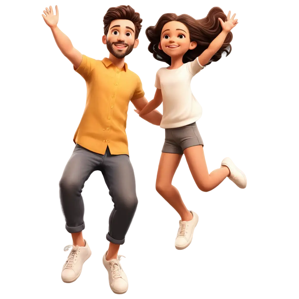 Create-ChibiStyle-Child-with-Father-PNG-Image-Joyful-Jumping-Moment-Captured