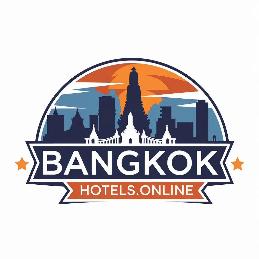 LOGO Design for BangkokHotelsonline Modern Elegant with a Travel Theme for the Hospitality Industry