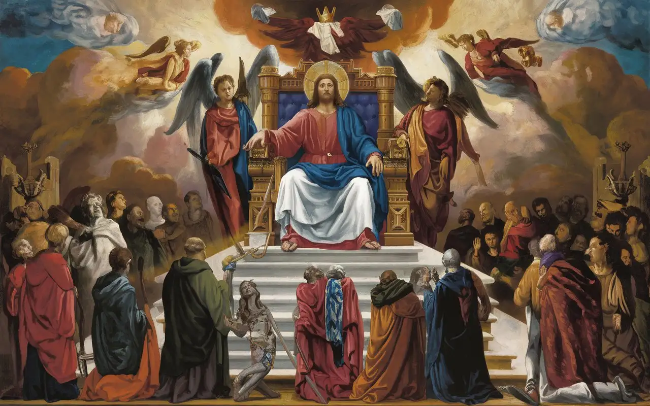 King-Jesus-Christ-at-the-Great-White-Throne-Judging-the-Living-and-the-Dead