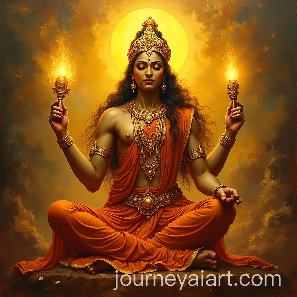 Aesthetic-Hindu-Gods-Painting-with-Gold-Holy-Energy-and-Abundance