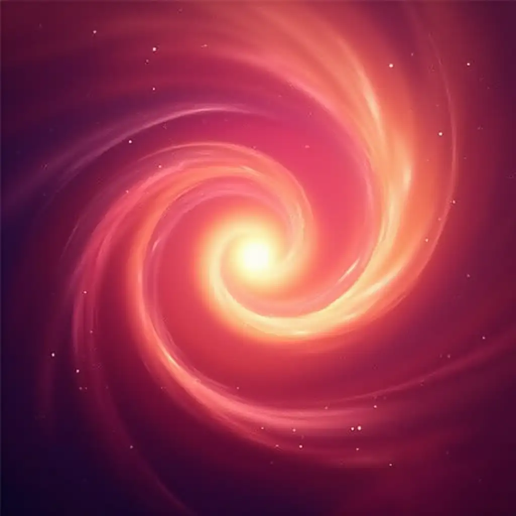 photostock abstract background with a spiral galaxy and swirling nebula patterns in vibrant pink and orange hues, smooth texture, soft gradients, minimalistic design, high detail, professional look, captivating and dynamic, glowing highlights