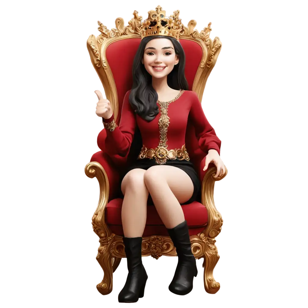 PNG-Image-of-Cartoon-Caricature-Person-Sitting-on-Throne-with-Thumbs-Up-Smile