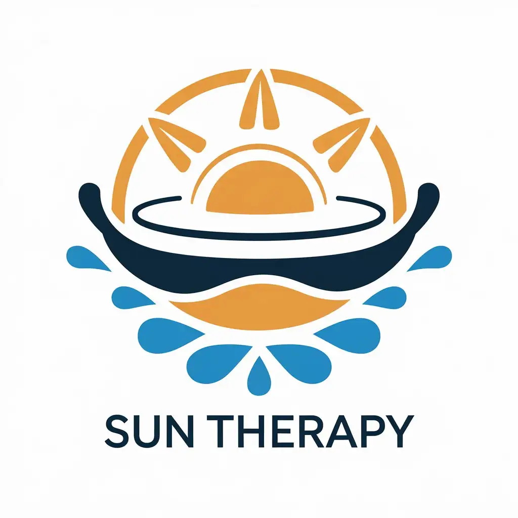 LOGO Design for Sun Therapy Warmth Relaxation with Ice and Hot Water Tubs