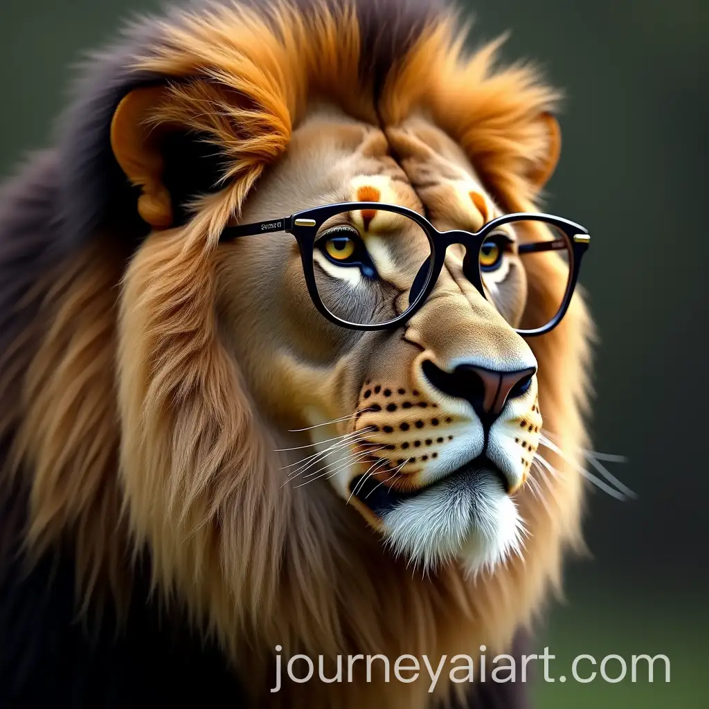 HyperRealistic-Lion-Wearing-Luxury-Eyeglasses-in-Stunning-Setting