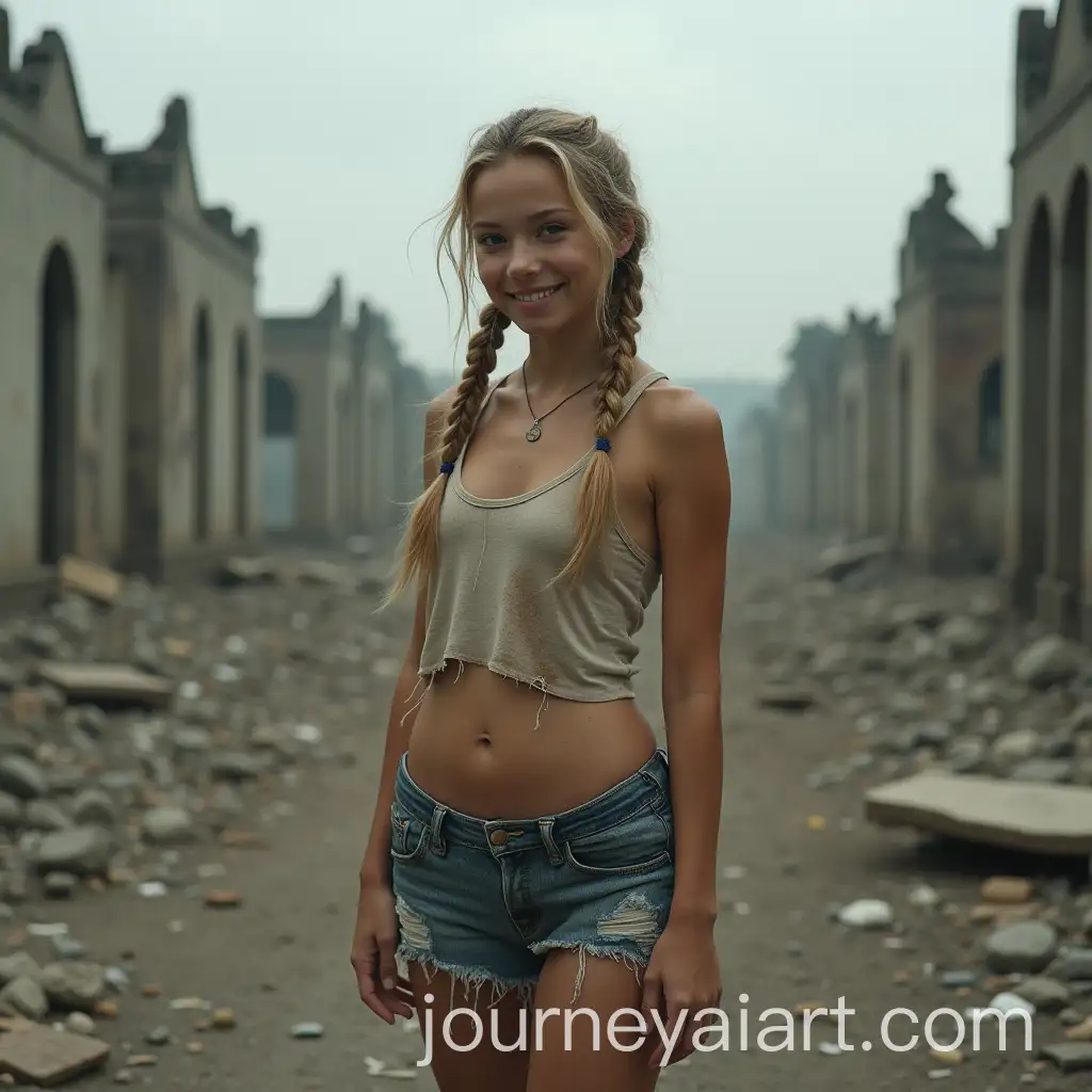 Two-Young-Women-Smiling-in-a-PostApocalyptic-World