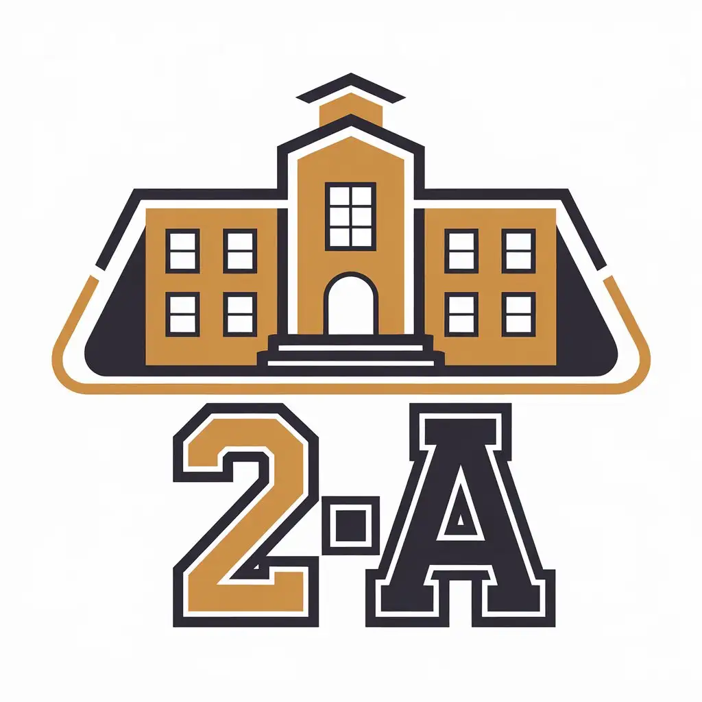 LOGO-Design-for-2A-School-Building-Icon-in-Education-Industry