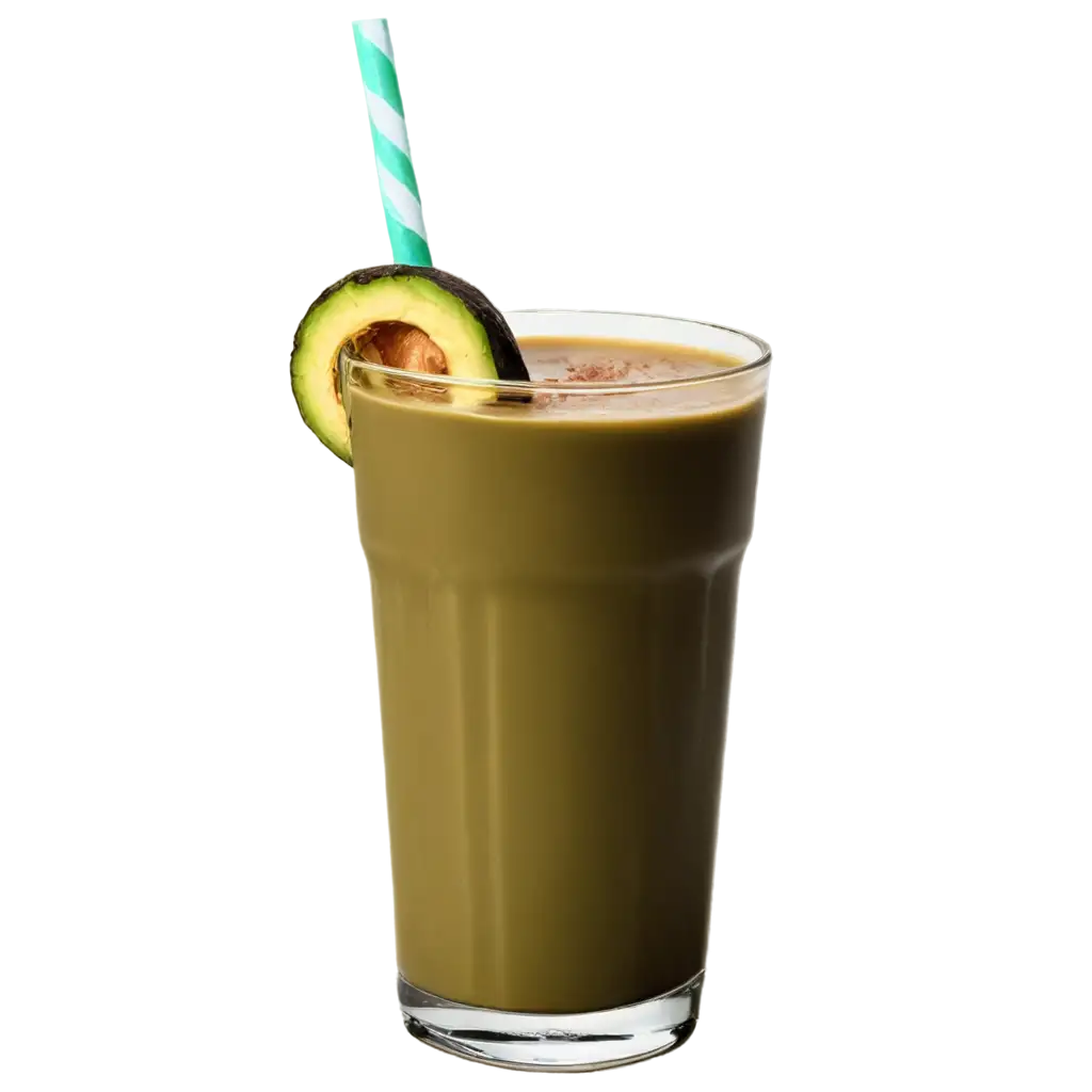 Avocado-Juice-with-Chocolate-in-Glass-PNG-Image-Perfect-for-Culinary-and-Beverage-Design