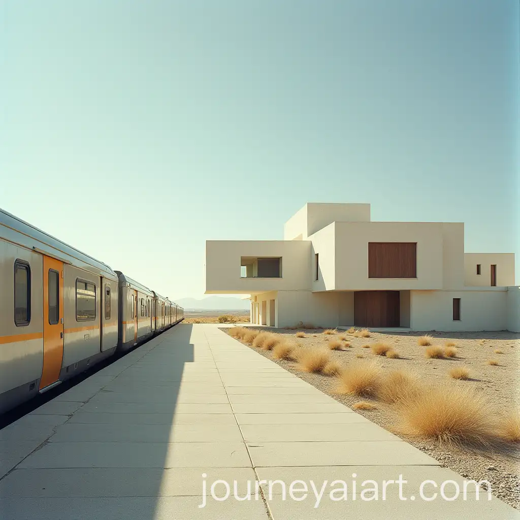 Modernist-House-Reflections-in-Madrid-Metro-Train