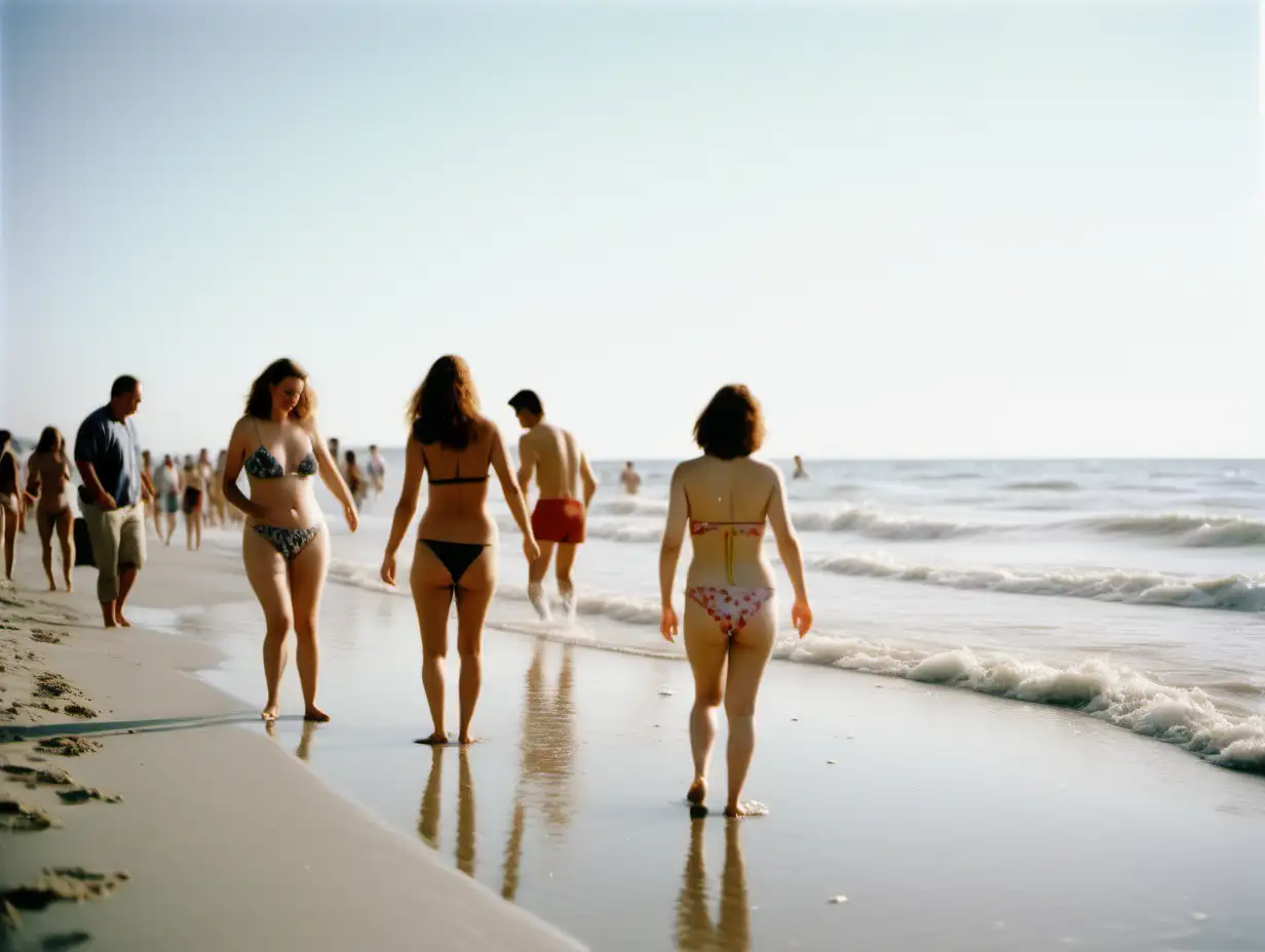 Candid-Beach-Photograph-of-People-Playing-on-the-Sand-and-in-the-Water