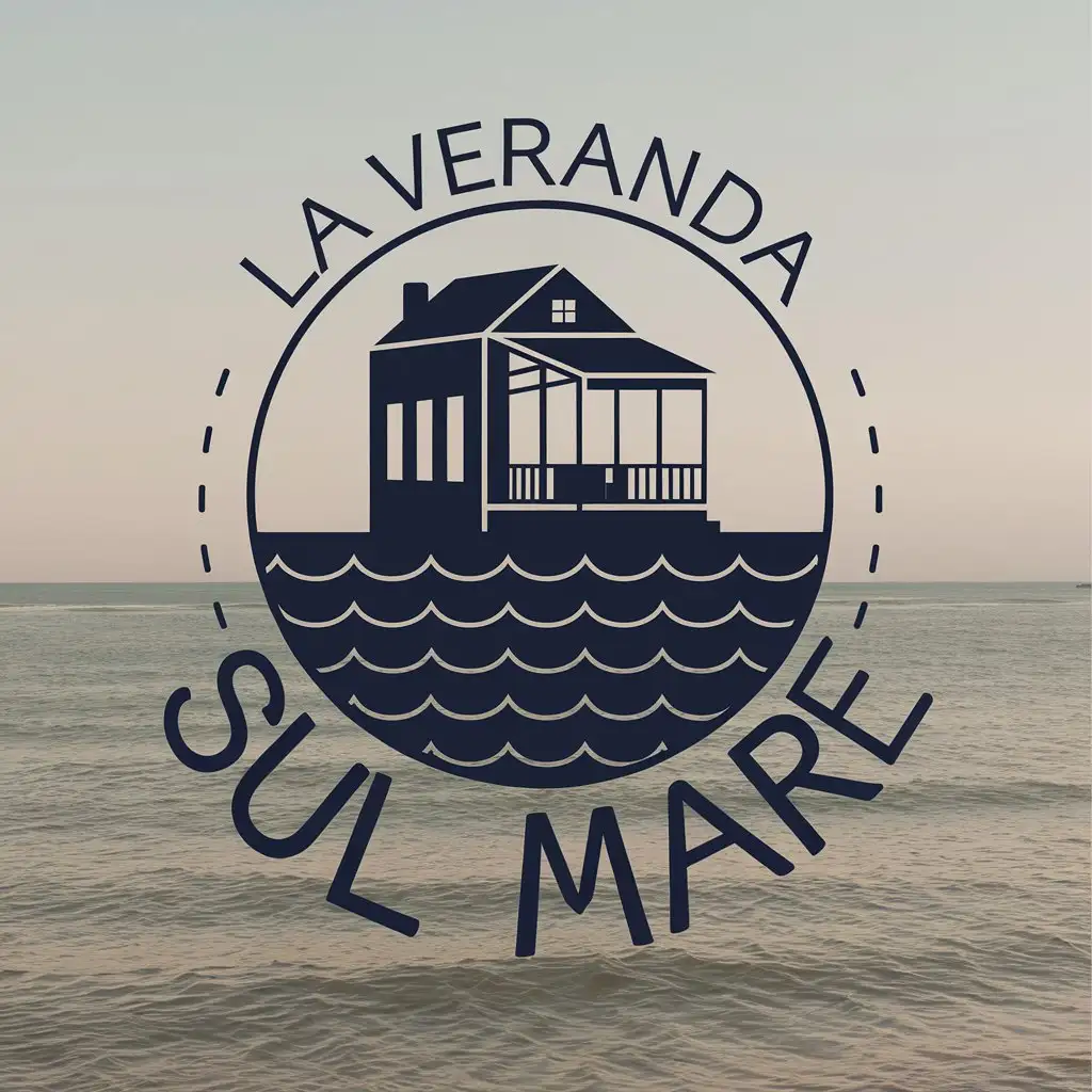 LOGO-Design-For-La-Veranda-Sul-Mare-House-with-Veranda-on-the-Sea-in-Moderate-Style