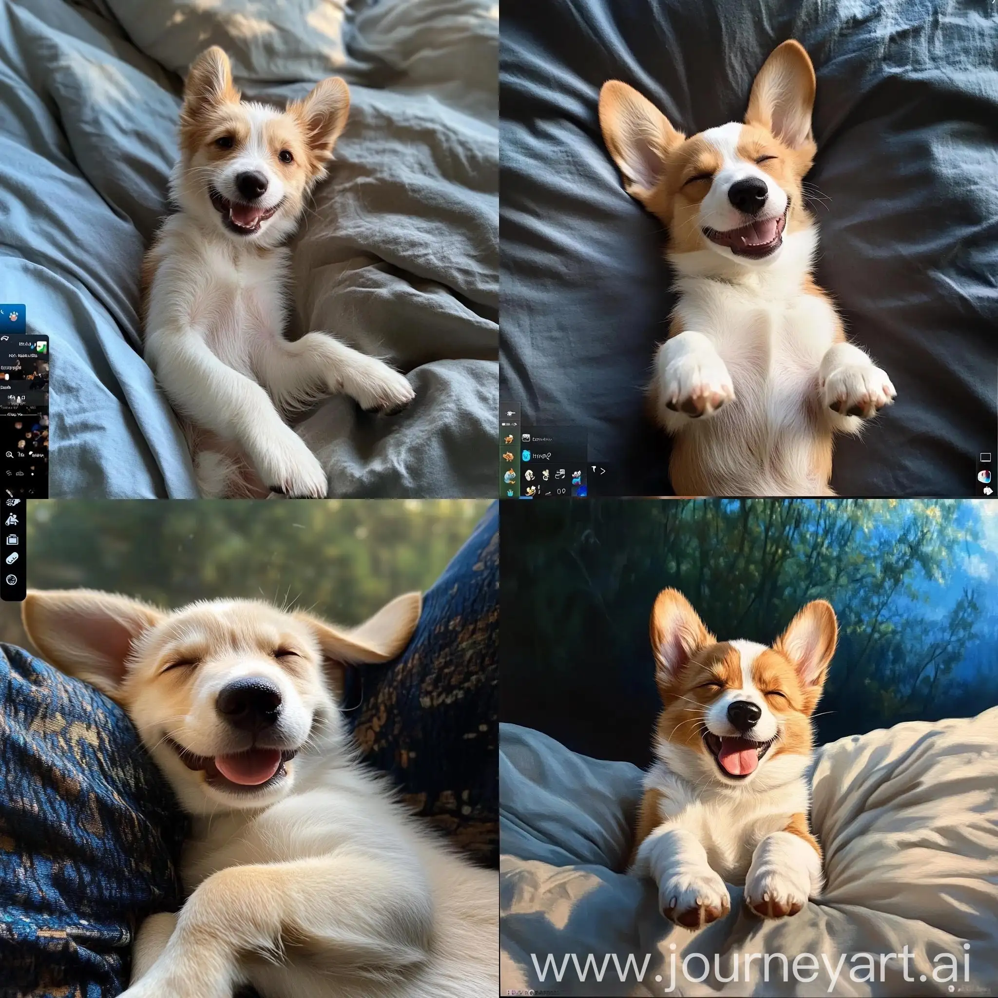 Cheerful-Puppy-Enjoying-a-Sunny-Morning