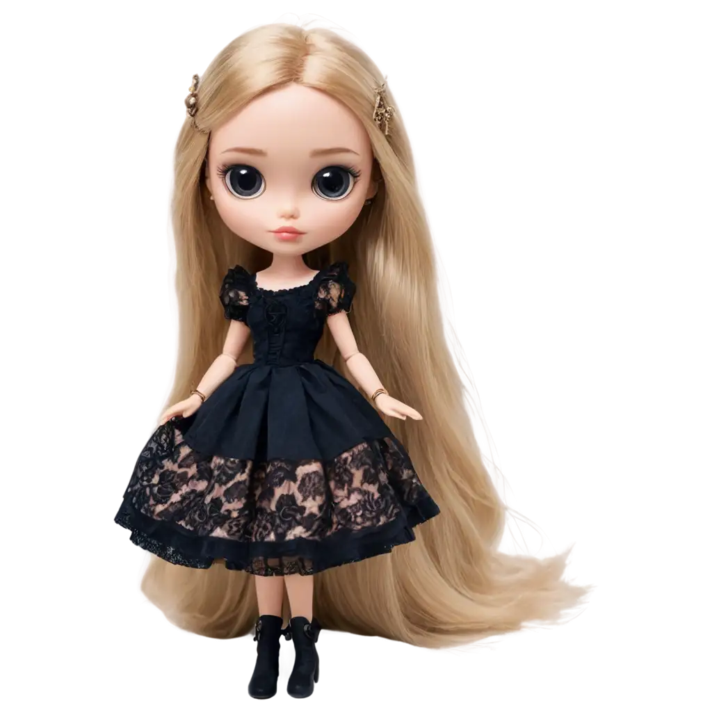 Blythe-Doll-with-Blond-Hair-and-Black-Eyes-in-a-Beautiful-Bedroom-PNG-Image-for-Creative-Projects