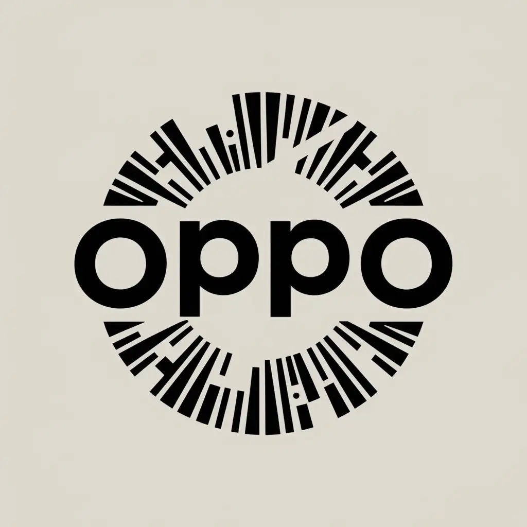 a vector logo design,with the text "OPPO", main symbol:OPPO,Moderate,clear background