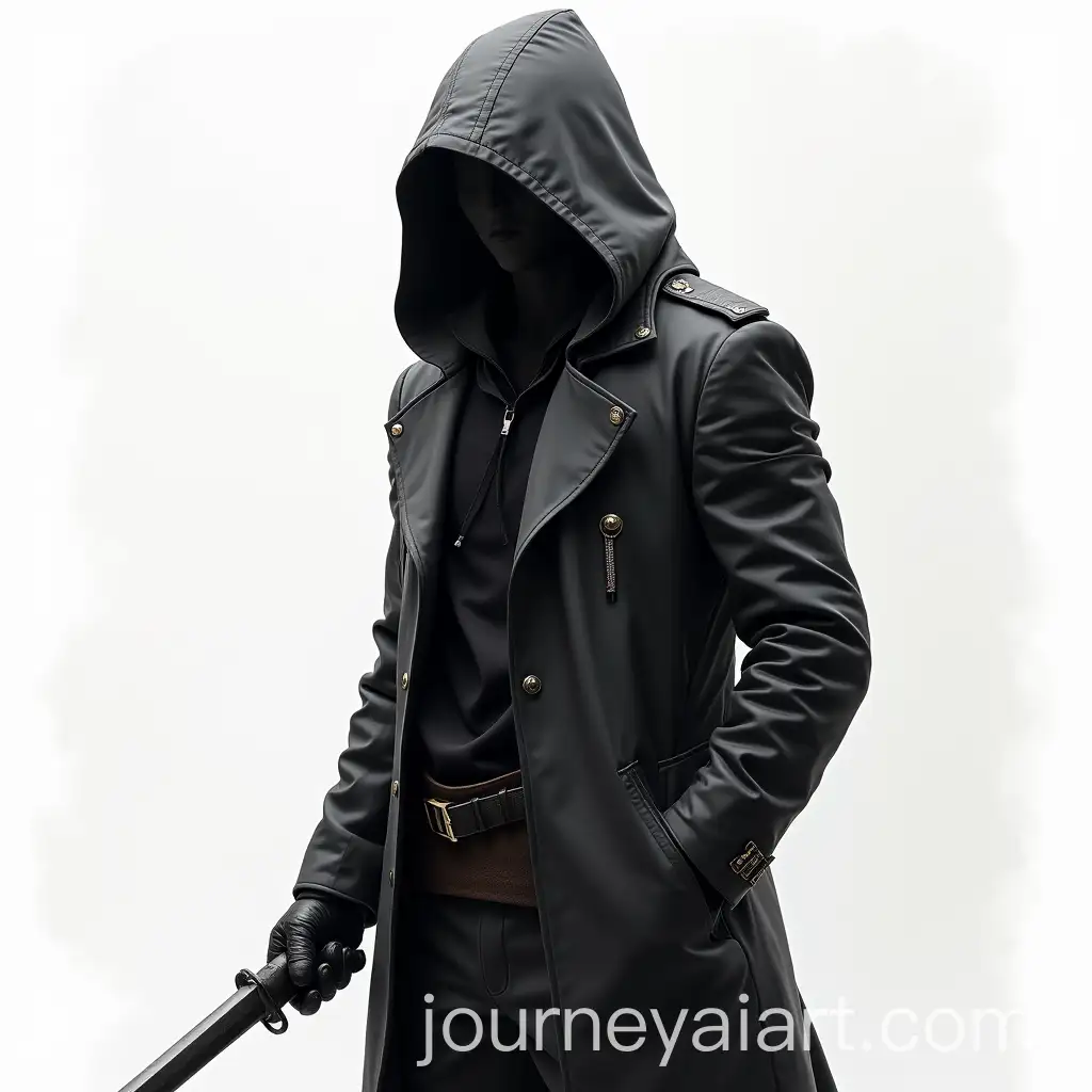 Young-Man-in-Black-Hooded-Outfit-Holding-WeaponAI-Image-Prompt-Expansion-in-Fantasy-Style
