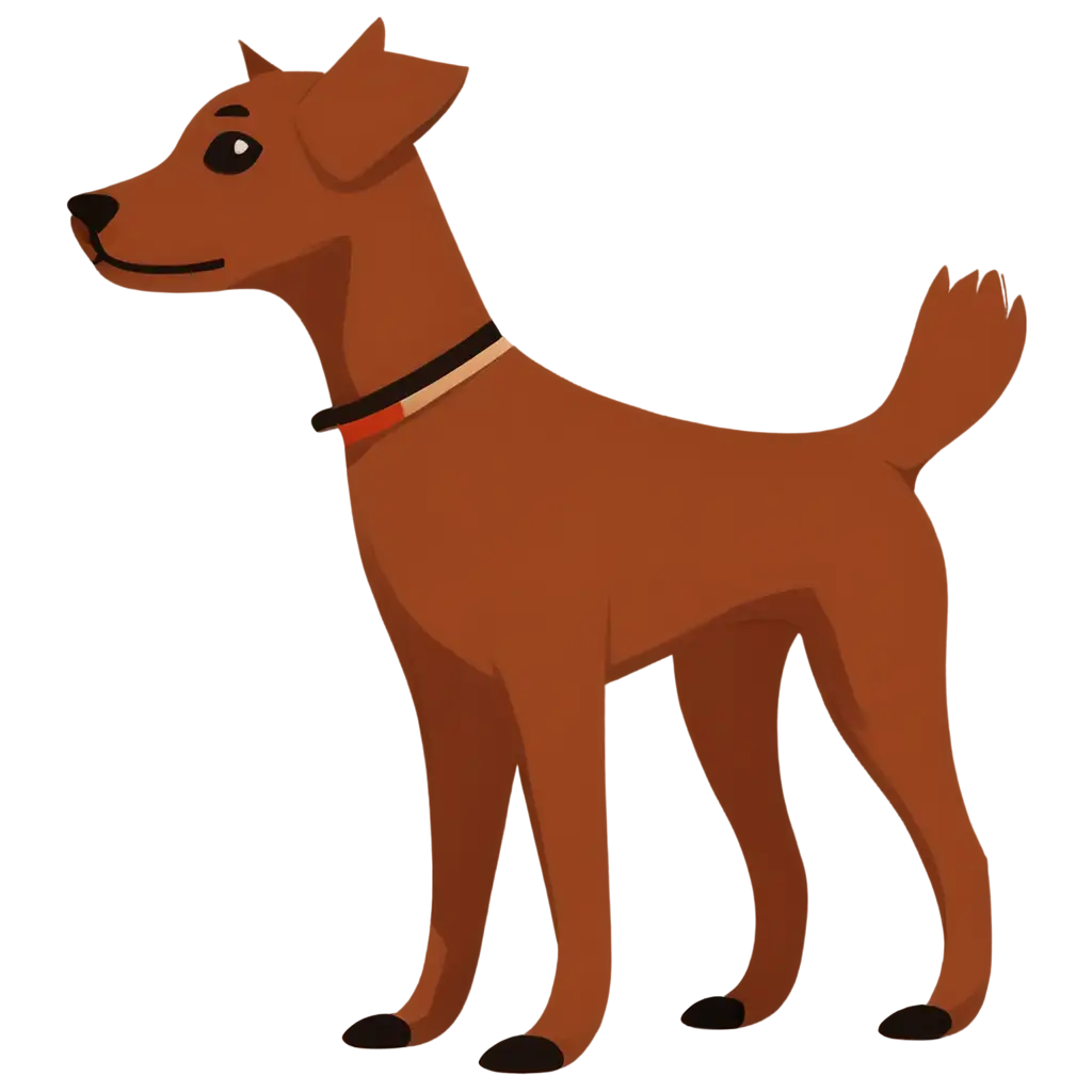 HighQuality-2D-Vector-Dog-PNG-Image-for-Creative-Projects