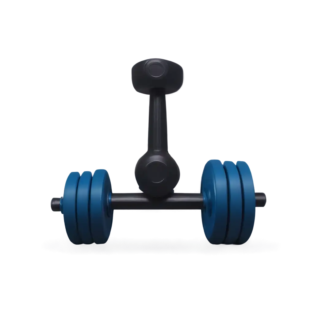 Dumbbell-One-Piece-PNG-Illustration-in-Blue-HighQuality-Digital-Art-for-Fitness-Designs