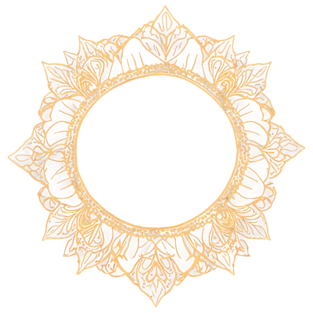 mandala golden colour gradient