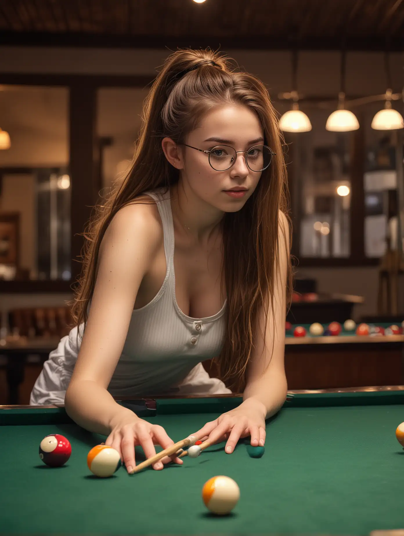 Teenage-Girl-Playing-Pool-in-a-Classy-Club-Atmosphere-with-Cinematic-Lighting