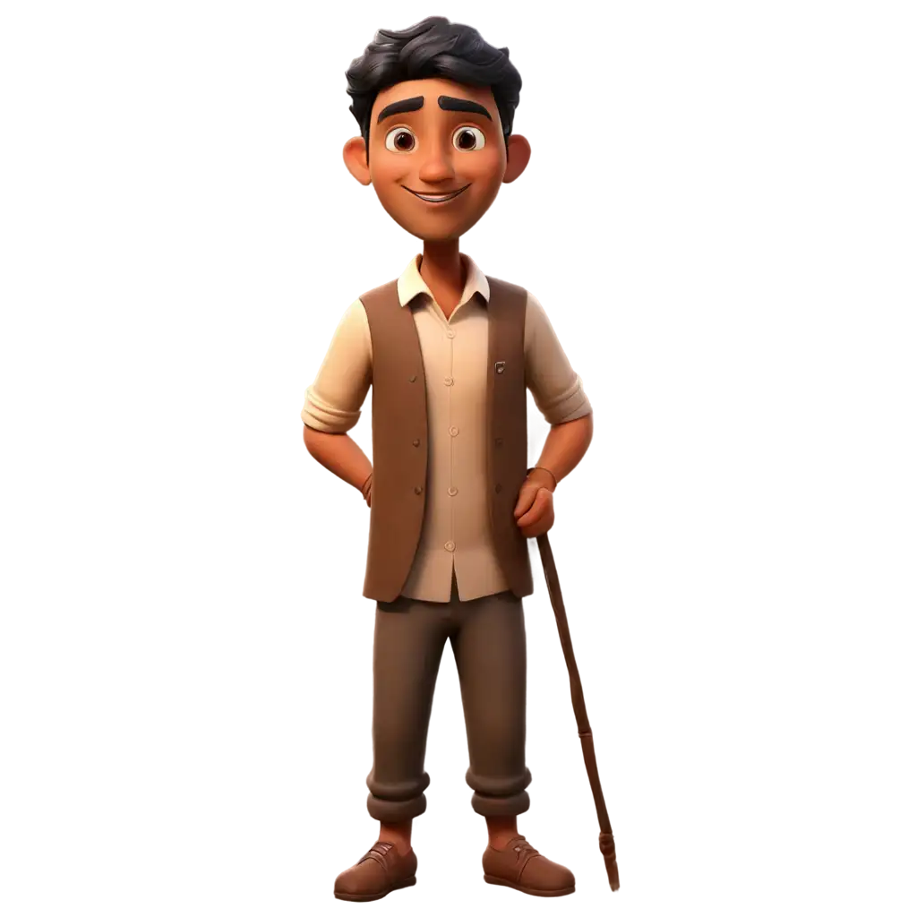 Indian-Cartoon-Male-Villager-Character-PNG-HighQuality-Transparent-Image-for-Versatile-Use