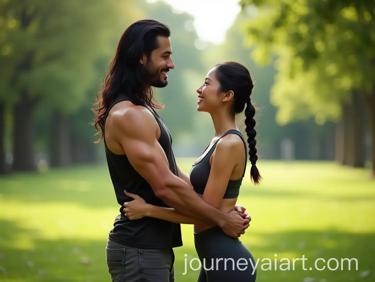 Happy-Couple-in-Love-in-a-Scenic-Green-Park