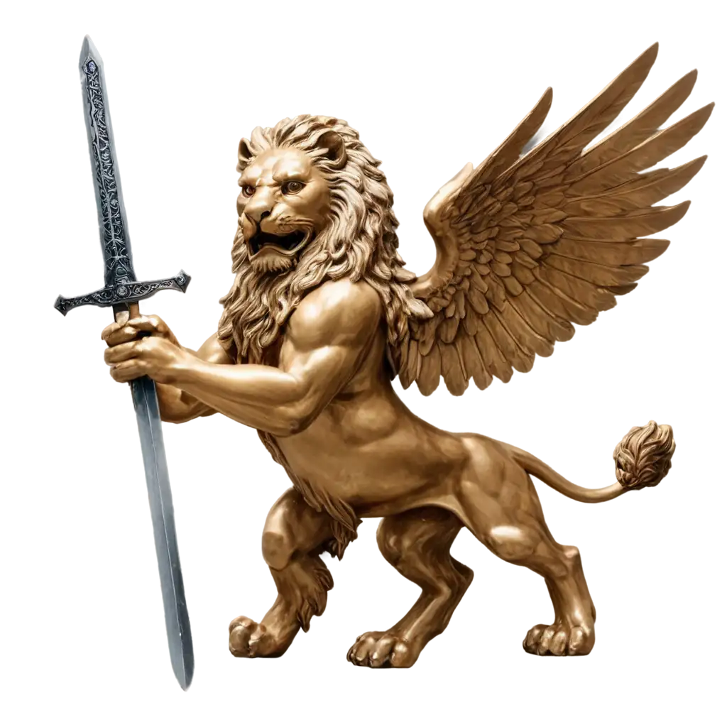 SEOOptimized-PNG-Image-of-a-Winged-Lion-Holding-a-Sword