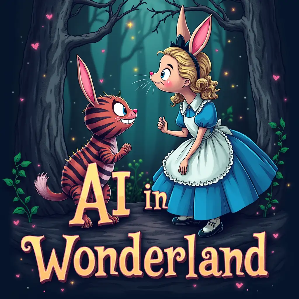 AI-in-Wonderland-Cheshire-Cat-Alice-and-Artificial-Intelligence-at-Hackathon-Event