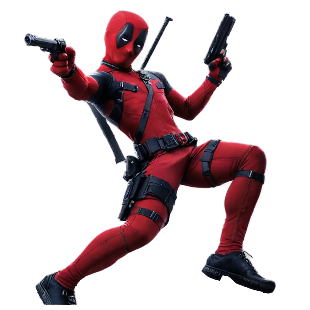 HighQuality-PNG-Image-of-Deadpool-Holding-a-Gun-Enhanced-Clarity-and-Detail