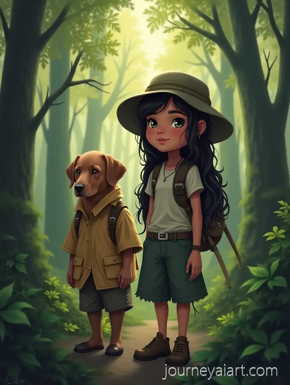 Girl-Malika-Hunters-ForestGirl-Malika-and-Hunters-in-the-Forest