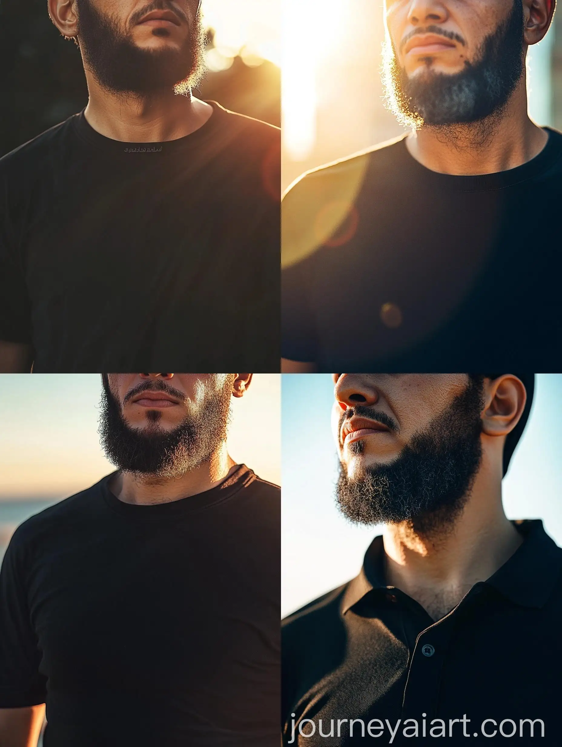 Young-Man-in-Black-Shirt-Under-Sunshine