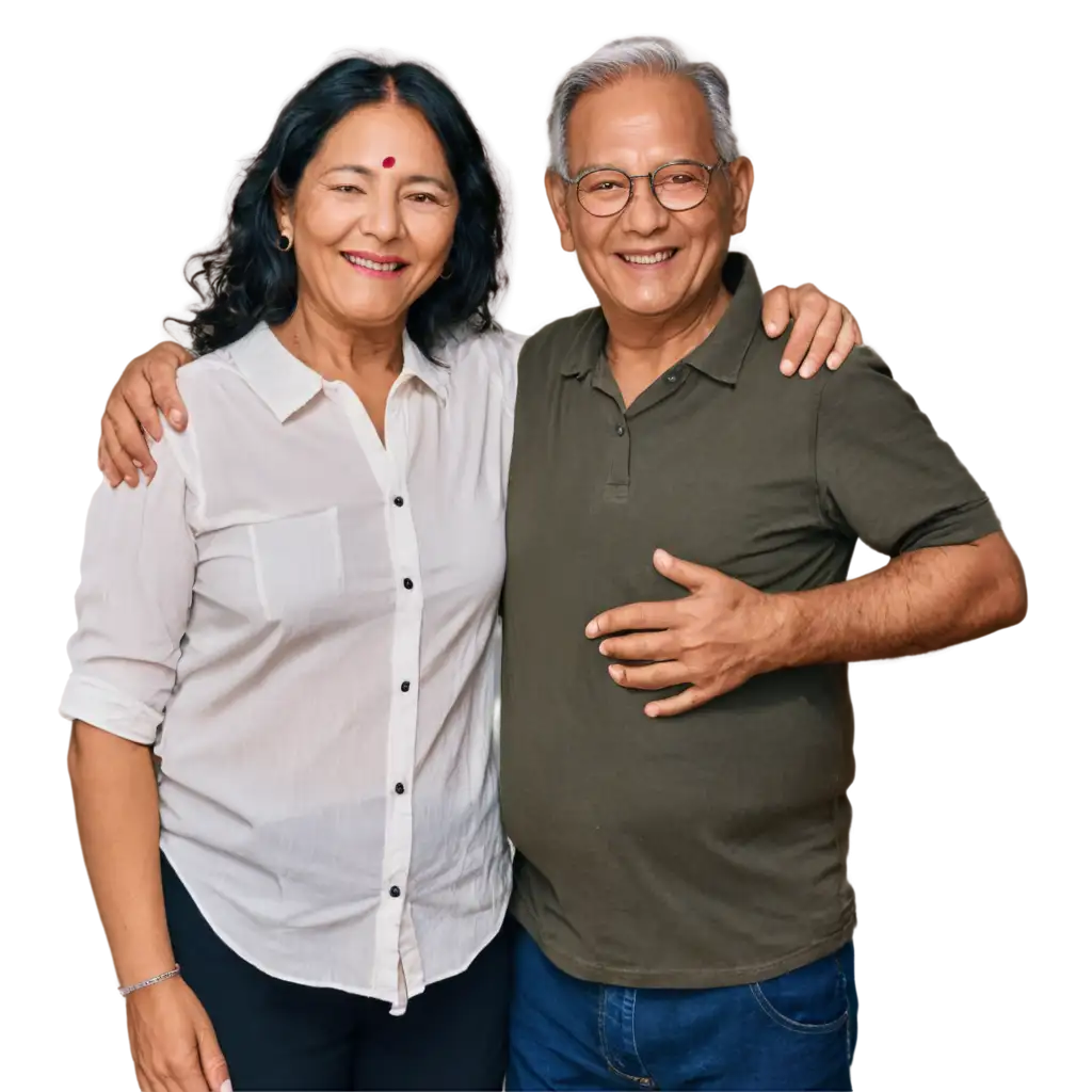 Joyful-Nepali-Man-and-Woman-Aged-6070-Years-Old-HighQuality-PNG-Image