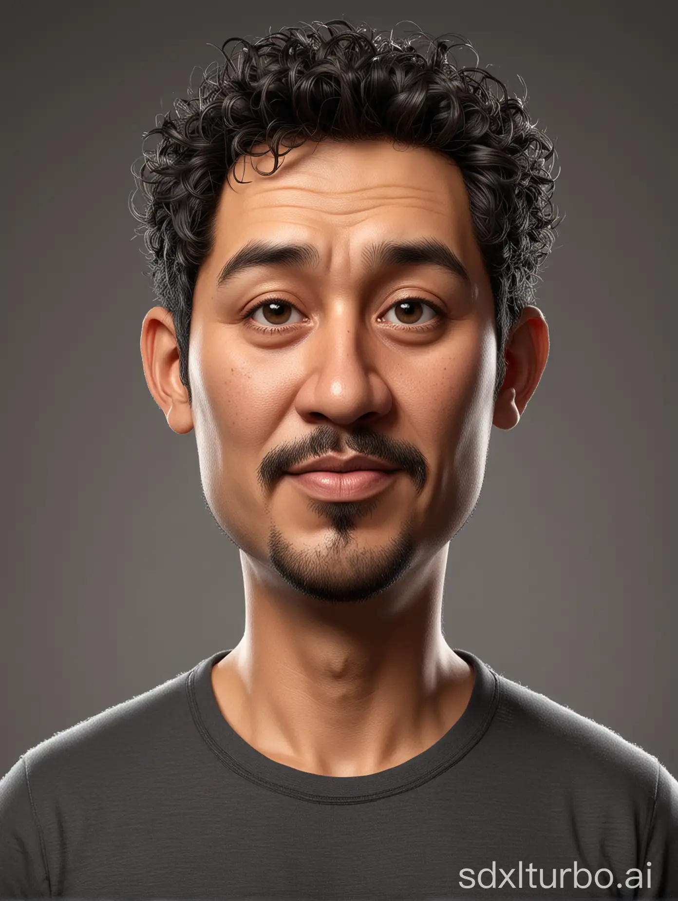 Asian-Man-Caricature-Cartoon-in-4D-Realistic-Style-Big-Head-Portrait