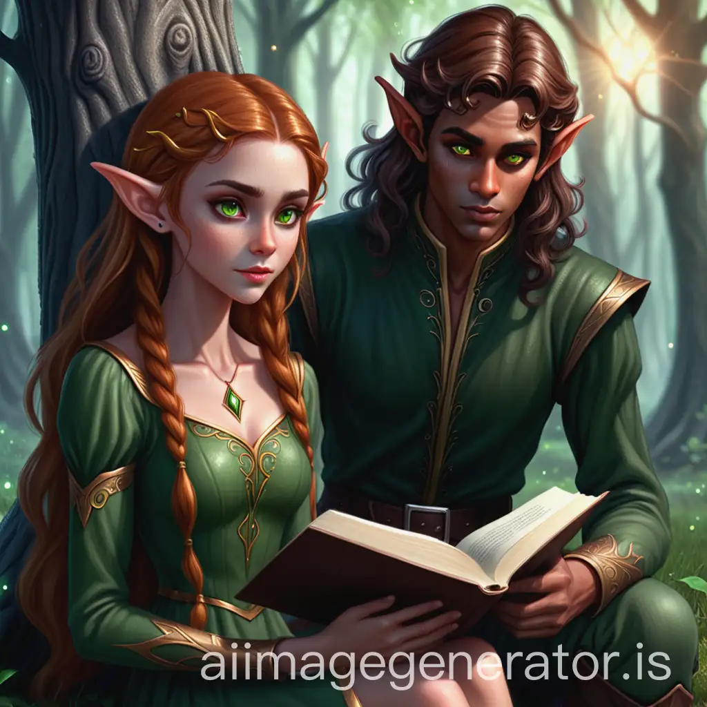 Elven-Couple-in-Enchanted-Underground-Forest-with-Glowing-Crystals