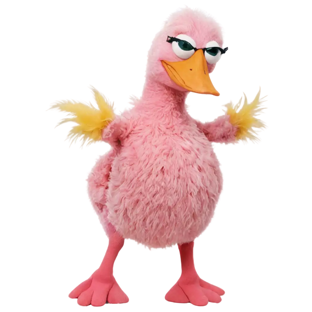 Vibrant-Pink-Duck-Muppet-PNG-Perfect-for-Fun-and-Creative-Projects