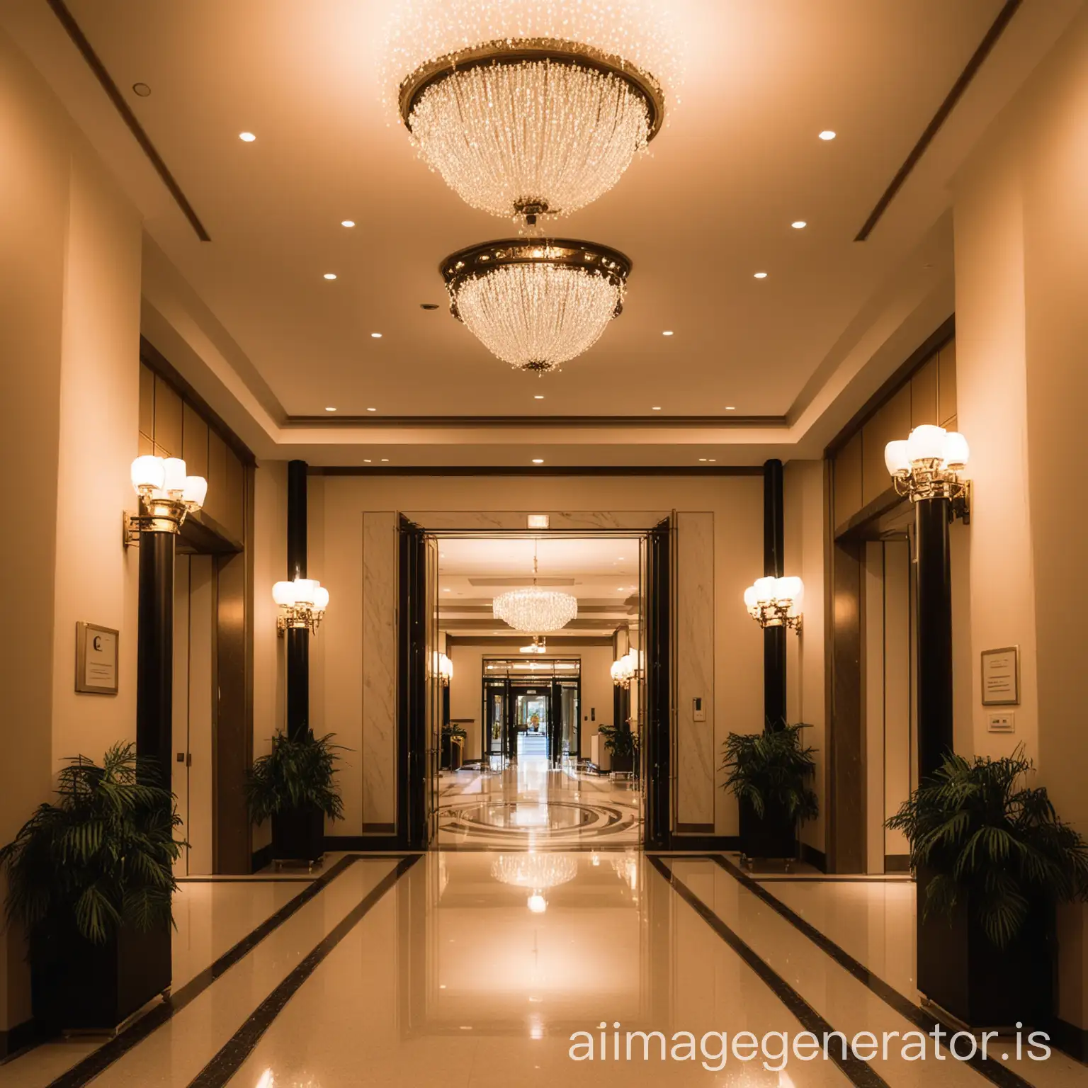 Elegant-Hotel-Entrance-with-Grand-Architecture-and-Luxurious-Appeal