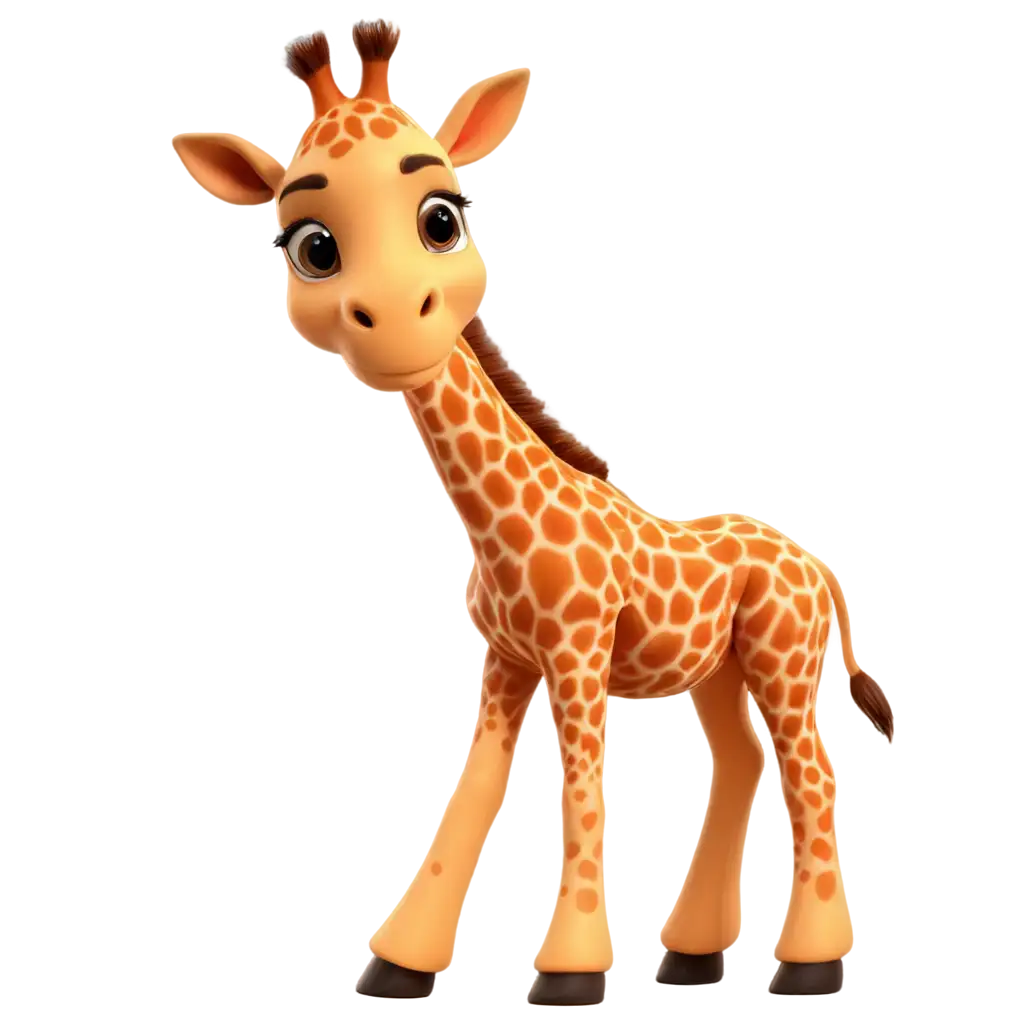 Adorable-3D-Small-Giraffe-PNG-Create-Your-Delightful-Mascot