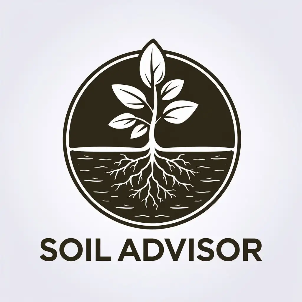 LOGO-Design-for-Soil-Advisor-Green-Brown-with-Plant-Growth-and-Soil-Texture