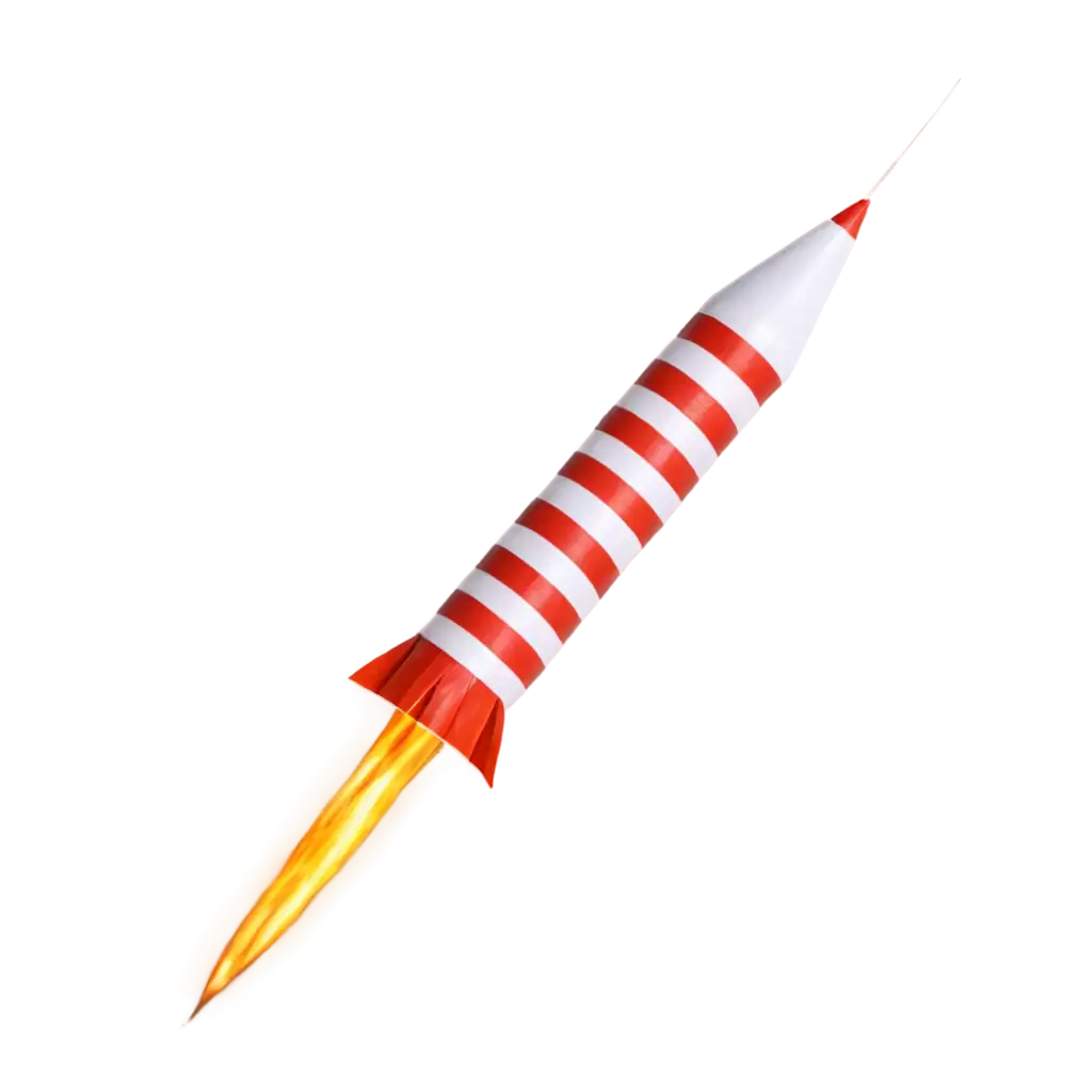 HighQuality-PNG-of-Rocket-Diwali-Cracker-with-White-Stripe-for-Festive-Designs