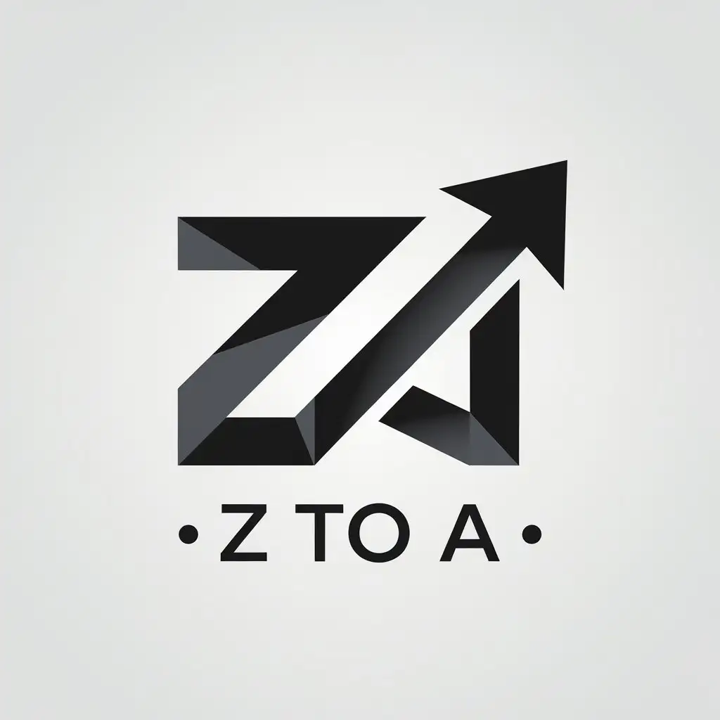 LOGO Design for Z TO A HighTech Neo Pop Minimalistic Growth Theme for Entertainment Industry