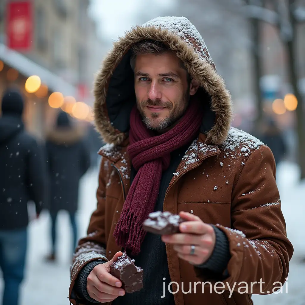 German-Traveler-in-Winter-Hood-Enjoying-Fiestehls-Chocolate-in-Italy