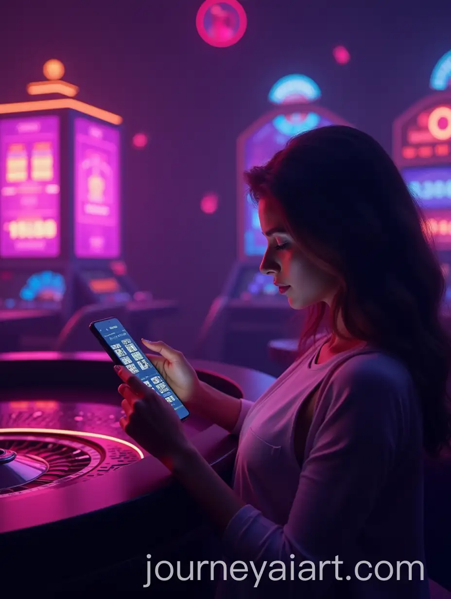 Futuristic-Casino-Scene-with-Neon-Lights-and-Smartphone-Interaction