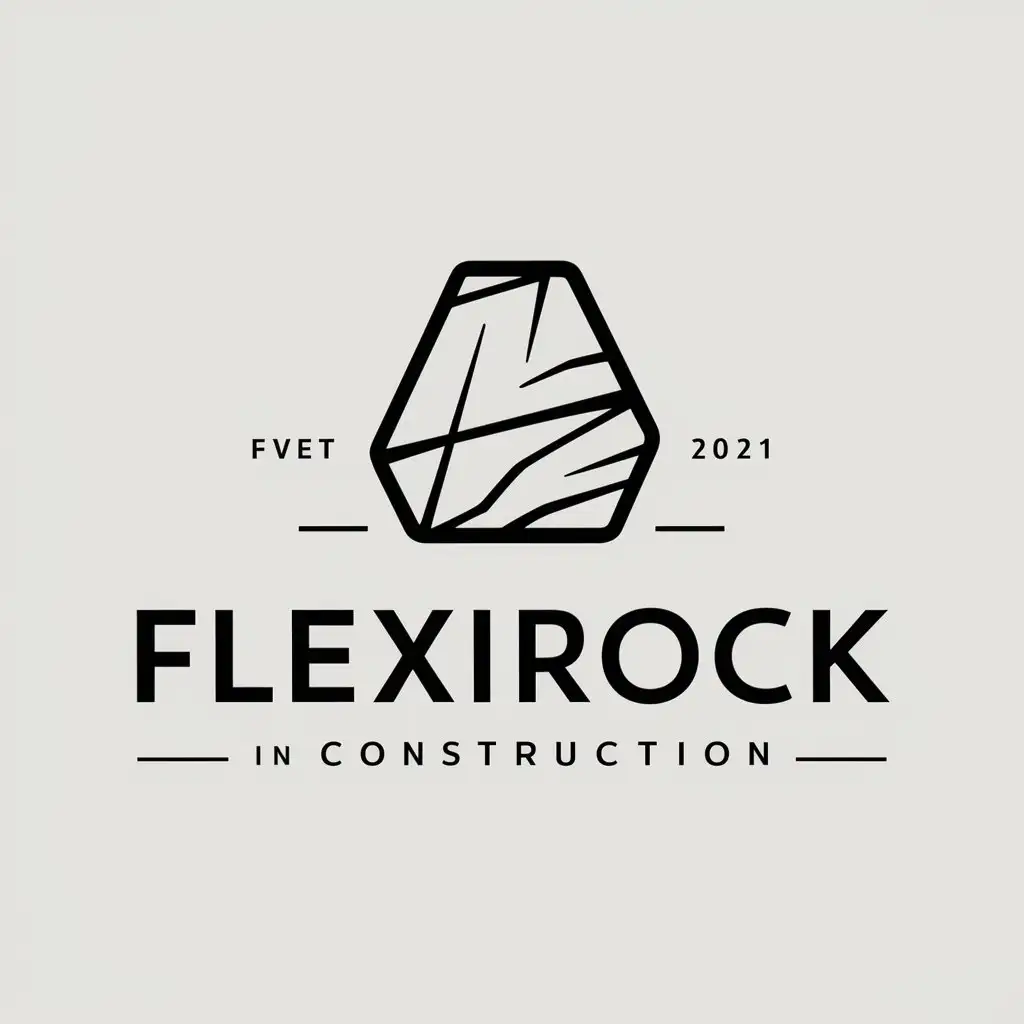 LOGO-Design-For-FlexiRock-Solid-Rock-Symbol-with-a-Modern-Twist