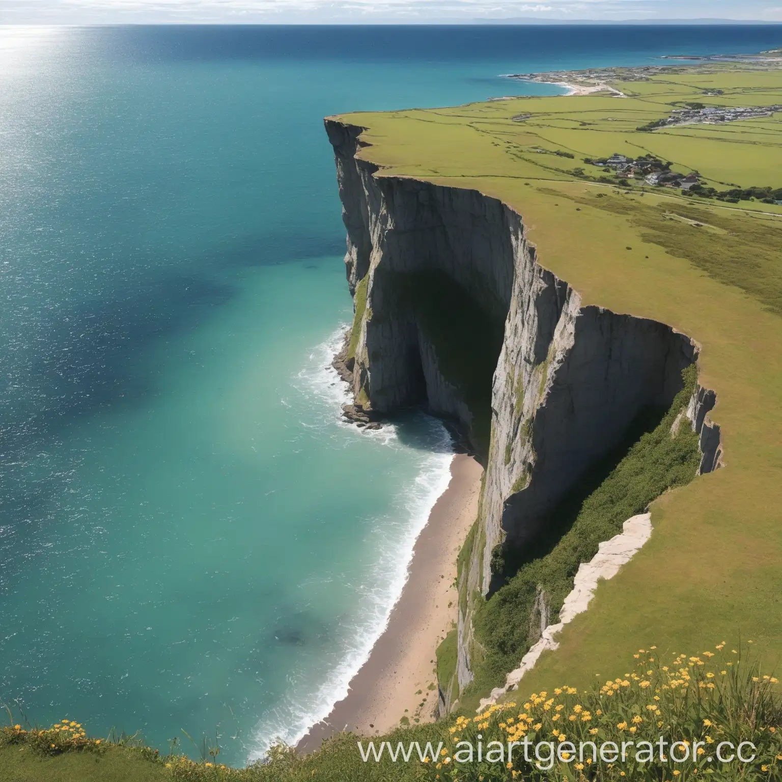 Stunning-Cliffside-View-Overlooking-the-Ocean-at-Sunset