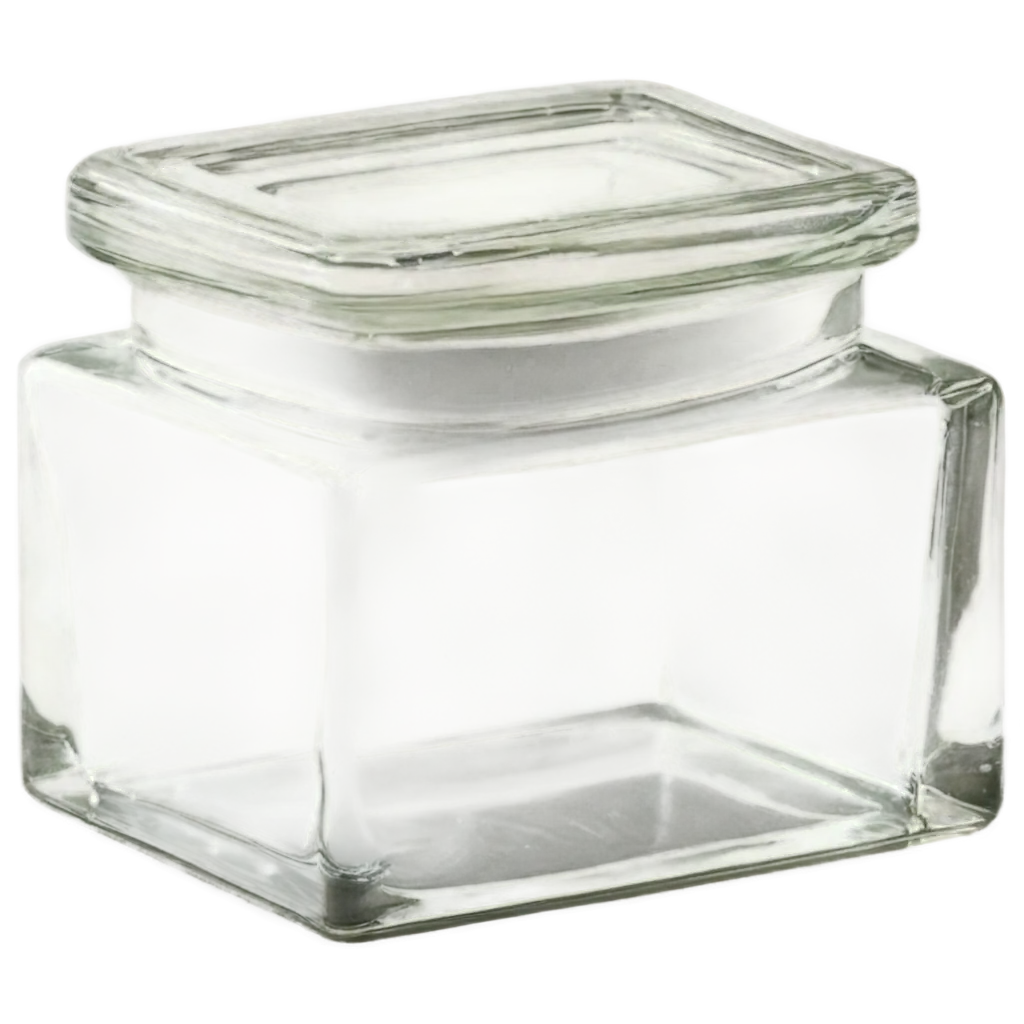 Rectangular-Glass-Jar-with-Transparent-Glass-Lid-PNG-Image-HighQuality-Format-for-Versatile-Uses