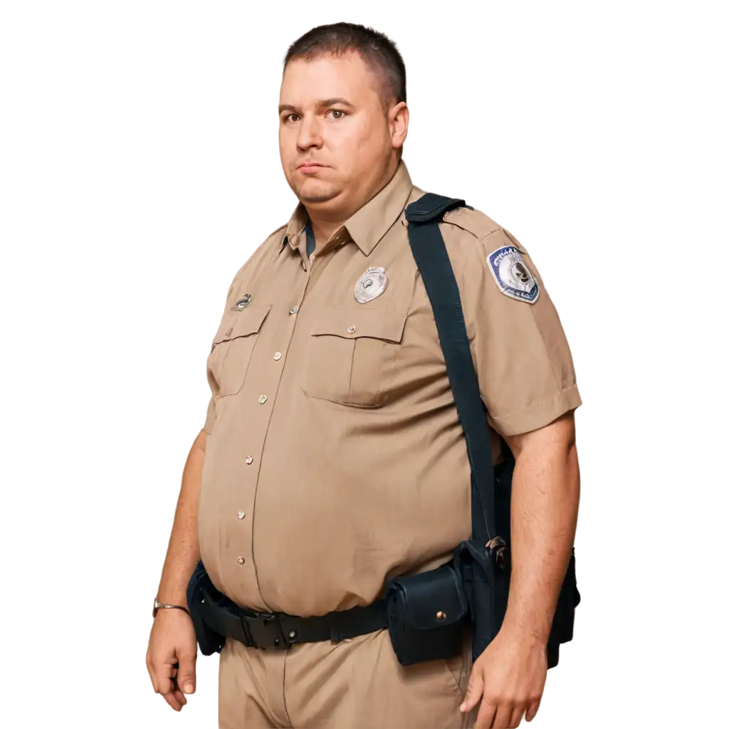 PNG-Image-of-a-Fat-Corrupt-Police-Officer-Powerful-and-Detailed-Representation-for-Graphic-Design