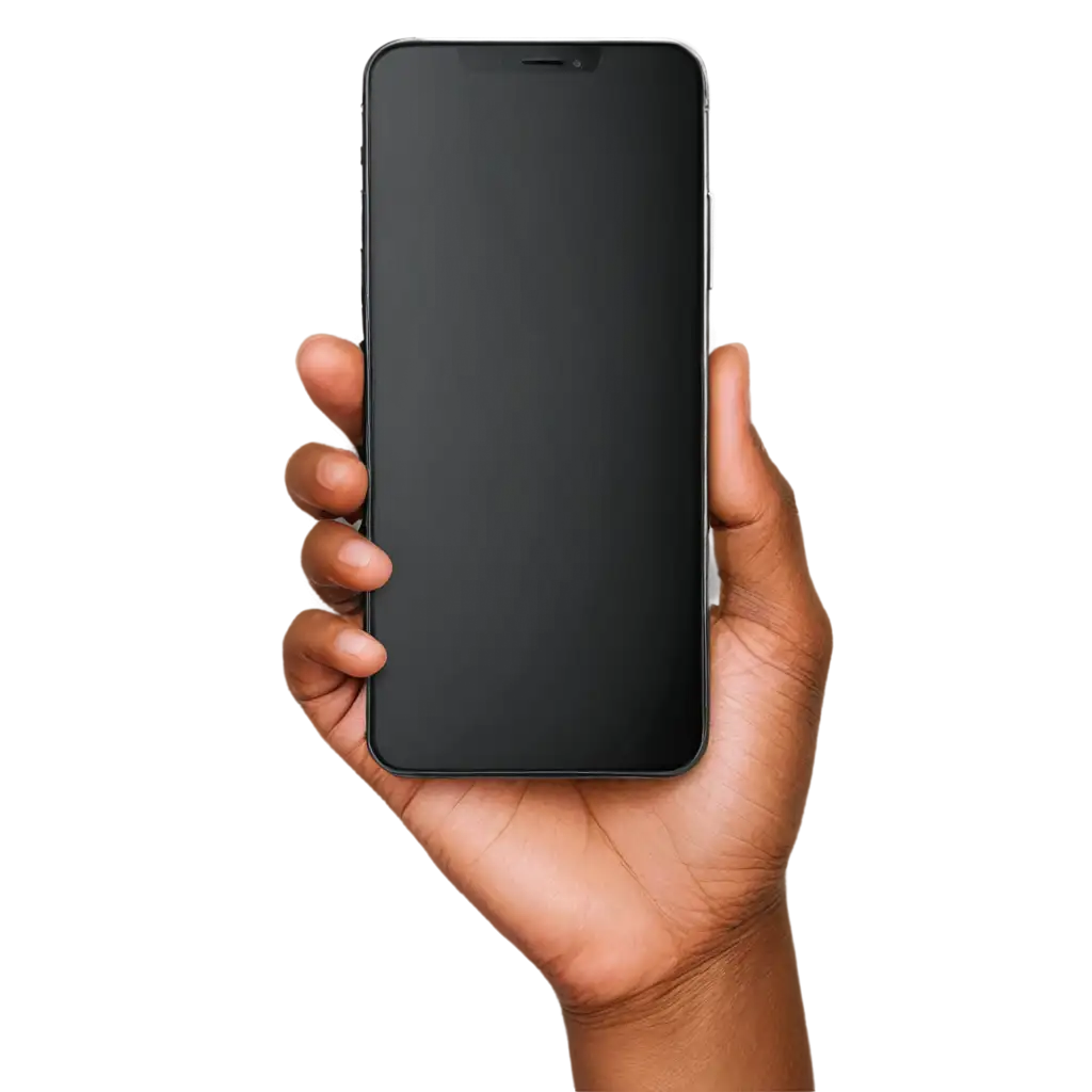 Black-Screen-Phone-in-Hand-PNG-High-Quality-Digital-Image-for-Versatile-Applications