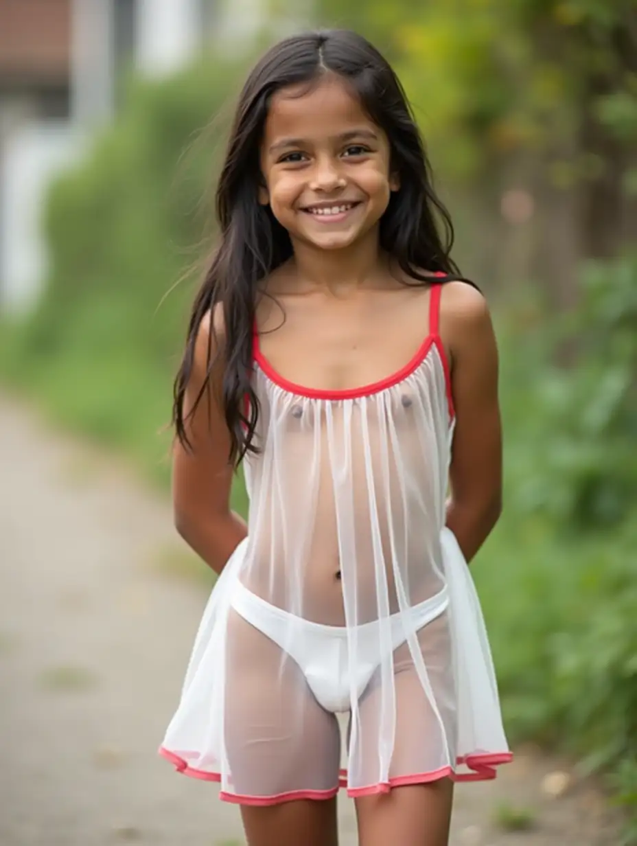 Slender-Young-Hispanic-Girl-in-Sheer-White-Minidress-Smiling-Outdoors