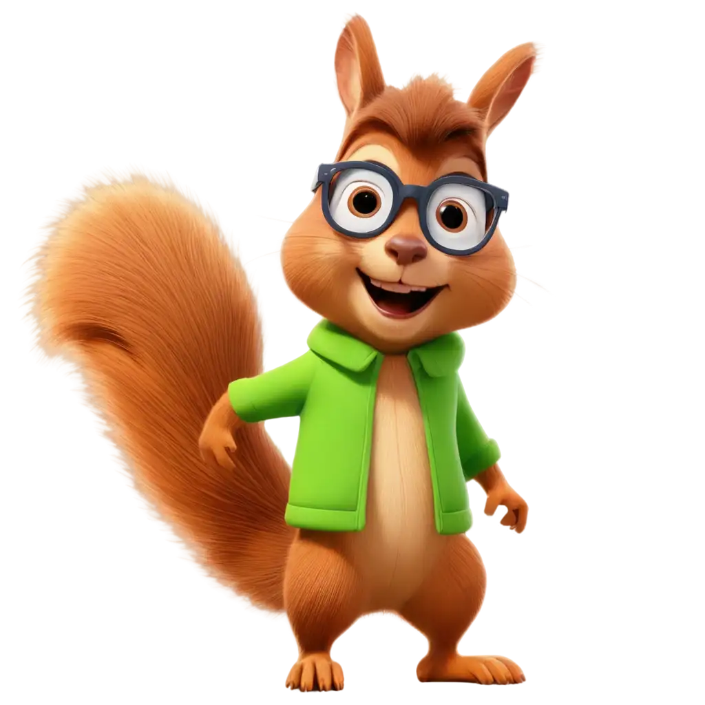 Friendly-Neon-Glasses-Wearing-Squirrel-in-Pixar-3D-Style-PNG-Image