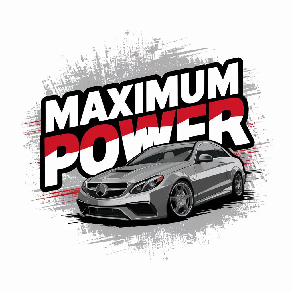 LOGO Design For Maximum Power Mercedes Benz E63 in Graffiti Style