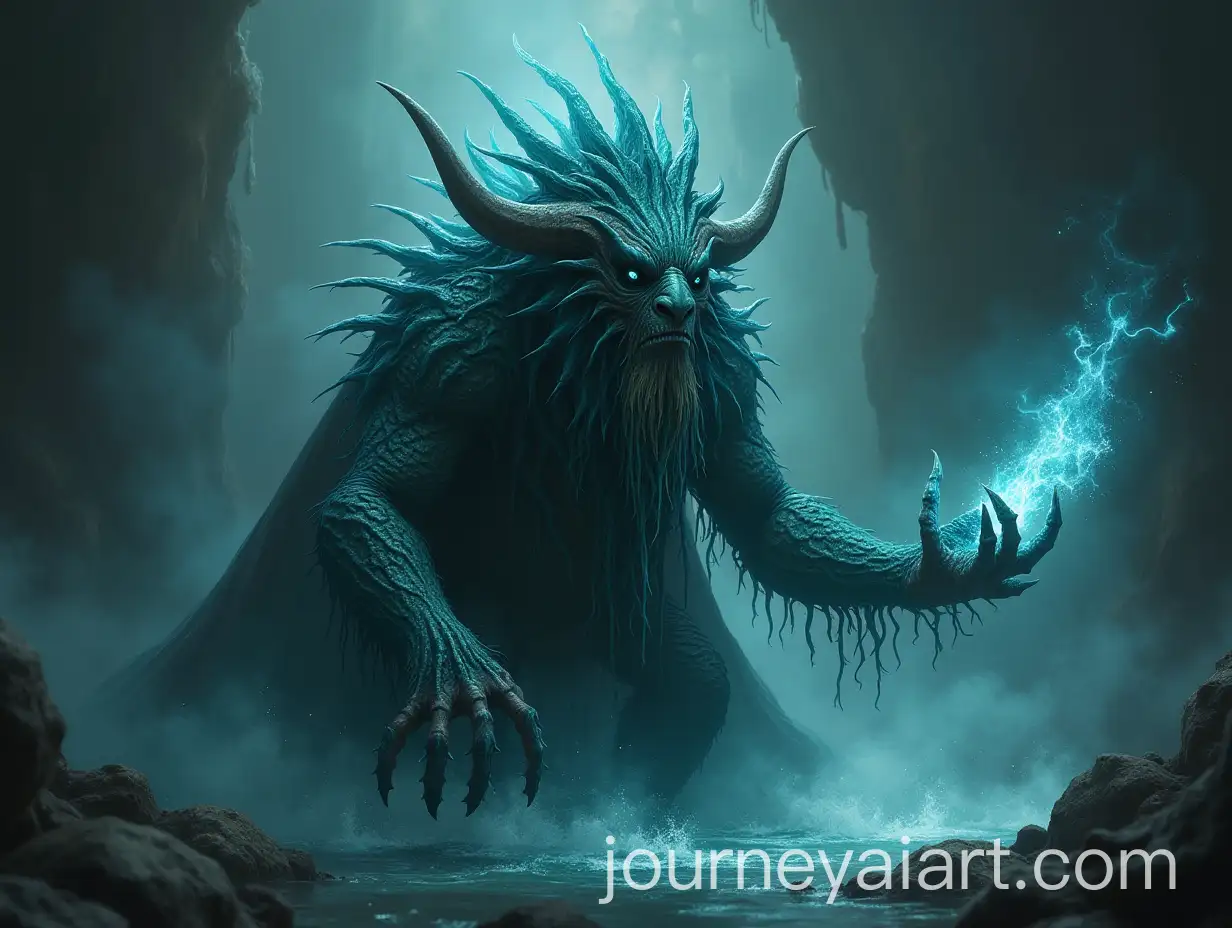 Fantasy-Human-Mage-Hybrid-Performing-Dark-Water-Magic-Rituals